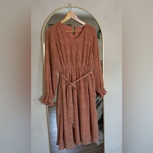 Orange Creek Floral Long Sleeve Dress